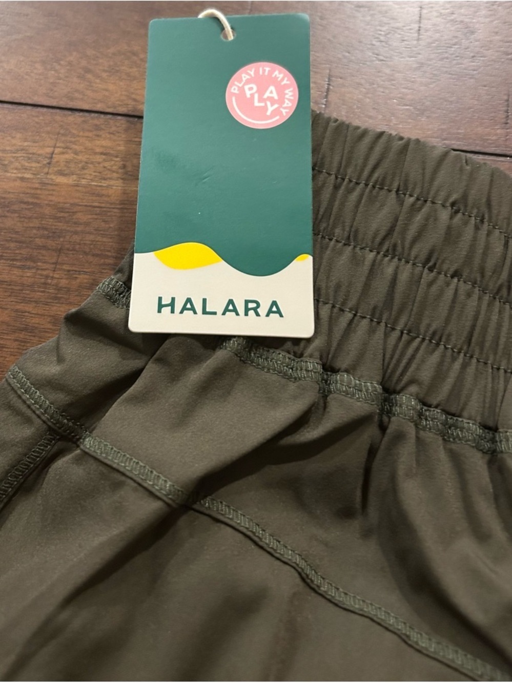 Halara High Waisted Elastic Waistband Hiking Joggers Size XS Green NEW With Tags - Picture 9 of 9
